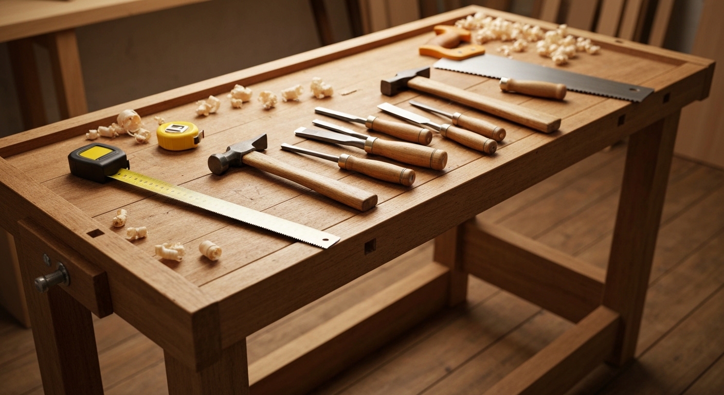 De Beste Houtbewerkingsgereedschappen voor Beginners: Alles Wat Je Nodig Hebt om te Beginnen